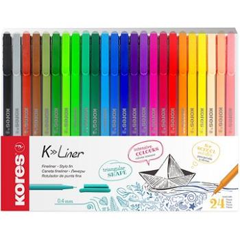 KORES K-Liner 0,4 mm – sada 24 farieb (28124)