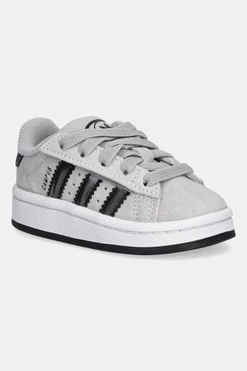 Detské semišové tenisky adidas Originals CAMPUS 00s šedá farba, JQ1763