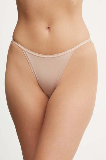 Nohavičky Calvin Klein Underwear béžová farba, 000QD5176E