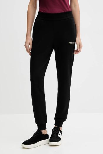 Bavlnené tepláky Armani Exchange čierna farba, jednofarebné, XW001454 AF10830