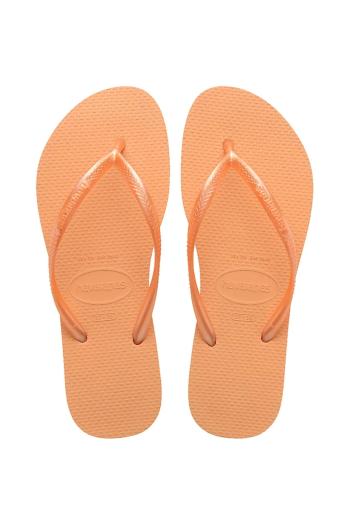 Šľapky Havaianas SLIM dámske, oranžová farba, 4000030.0027