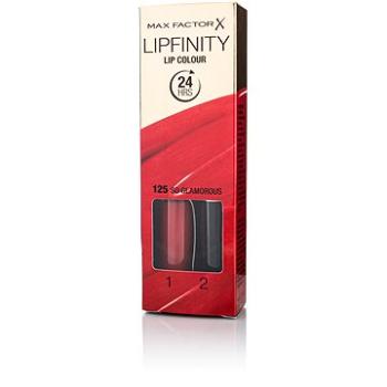 MAX FACTOR Lipfinity Lip Colour 125 So Glamorous 2,3 ml + Top Coat 1,9 g (8005610624761)