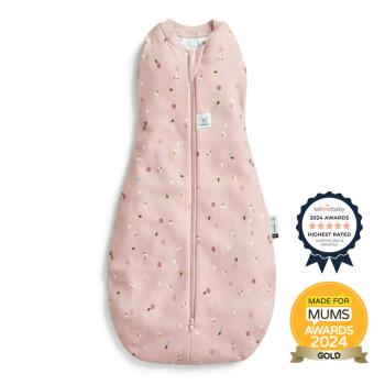 ERGOPOUCH Zavinovačka a vak na spanie 2v1 Cocoon Daisies 0-3 m, 3-6 kg, 1 tog