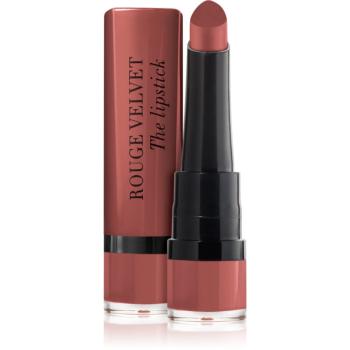 Bourjois Rouge Velvet The Lipstick matný rúž odtieň 48 Mocha’Mour 2.4 g