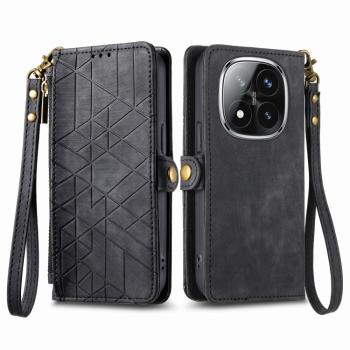 GEOM Peňaženkové puzdro pre Xiaomi Redmi Note 14 Pro 5G / Poco X7 čierne