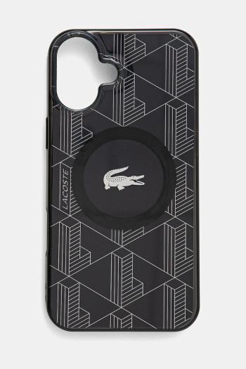 Puzdro na mobil Lacoste iPhone 16 Plus 6.7 čierna farba, LCHMP16MUBSK