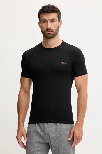 Tričko Emporio Armani Underwear 2-pak biela farba, s potlačou, EM001849 AF10778