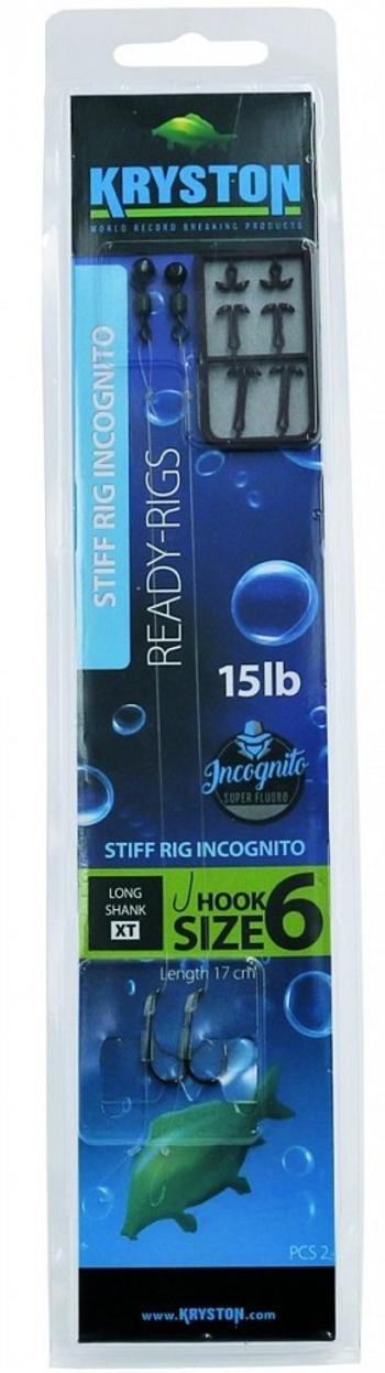 Kryston hotové nadväzce 2 ks stiff rig incognito 15 lb - veľkosť 4