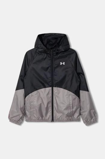 Detská bunda Under Armour SPORT WINDBREAKER JKT čierna farba, 1384206