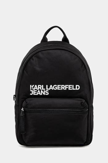 Ruksak Karl Lagerfeld Jeans čierna farba, veľký, s potlačou, A1W30236