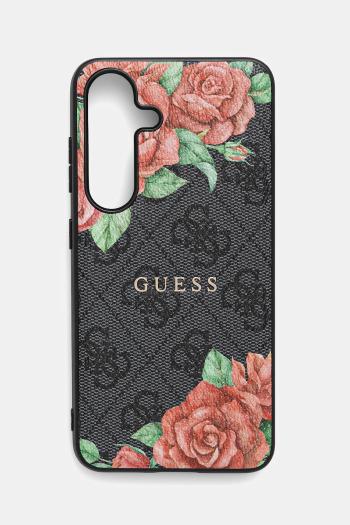 Puzdro na mobil Guess Samsung Galaxy S25 čierna farba, GUHMS25SP4ROPEMCK