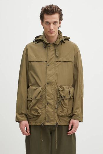 Bunda Barbour Barbour Modified Durham Showerproof Jacket zelená farba, prechodná, oversize, MSP0133