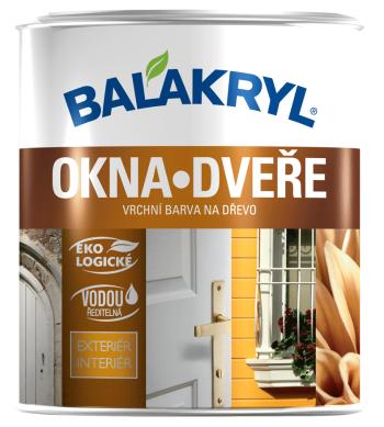 Balakryl Okná a Dvere - farba na okná a dvere 0,7 kg 0100 - biela