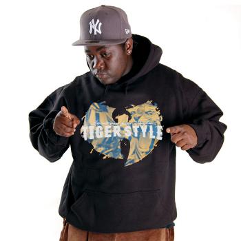 Wu-Wear Tiger Style Hoodie Black - M