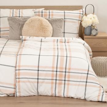 4Home Elegant Plaid flanel ágyneműhuzat, 140 x 200 cm, 70 x 90 cm