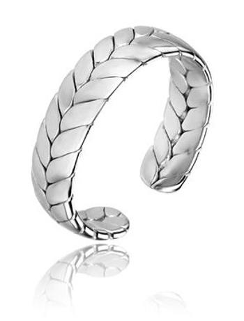 Marc Malone Otvorený oceľový prsteň Oaklynn Silver Ring MCJ.R1023