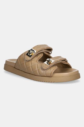 Kožené šľapky Steve Madden Schmona-CN dámske, béžová farba, SM11003714