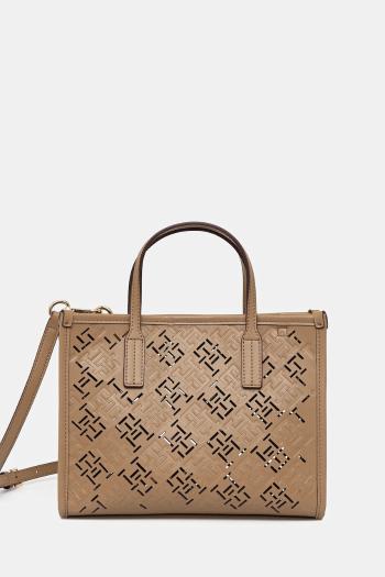 Kabelka Tommy Hilfiger béžová farba, AW0AW17500