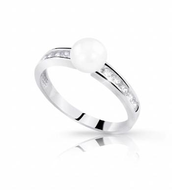 Cutie Jewellery Elegantný prsteň z bieleho zlata s perlou Z8035-10-X-2 54 mm