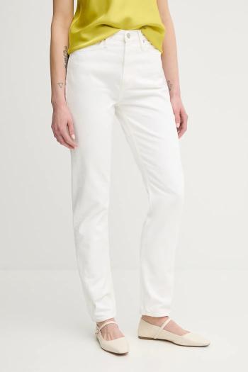 Rifle Calvin Klein Jeans biela farba, J20J225136