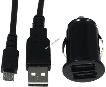 Mini autós töltő adapter + 2.0 High-Speed töltő kábel OnePlus 3 / 4 / 5