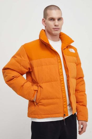 Páperová bunda The North Face 92 RIPSTOP NUPTSE oranžová farba, zimná, NF0A86ZQPCO1