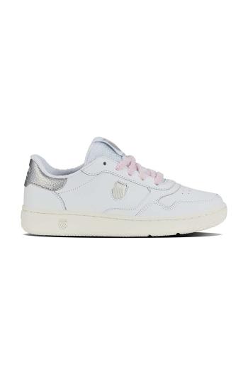 Kožené tenisky K-Swiss SLAMMSHIELD II biela farba, 94312.147.M