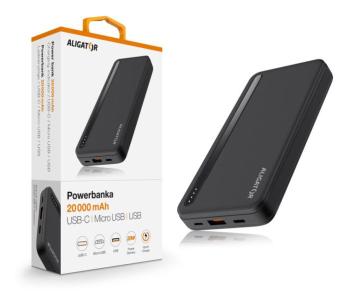 ALIGATOR PBAL2050 20 000mAh 20W čierna