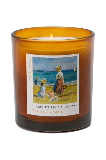 Vonná sójová sviečka Paddywax Impressionist, Renoir ' Figures on the Beach' 170 g hnedá farba