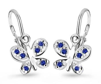 Cutie Jewellery Detské náušnice z bieleho zlata C2748-10-X-2 modrá