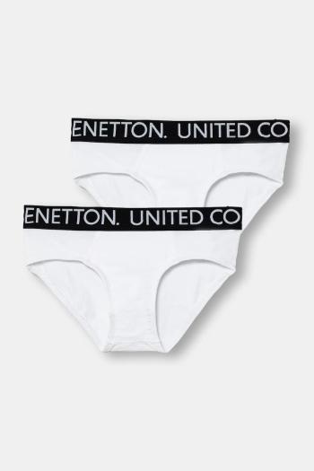 Detské slipy United Colors of Benetton 2-pak biela farba, 3OP80S484