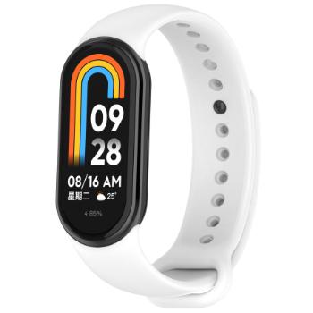 BStrap Silicone remienok na Xiaomi Smart Band 8 / 9, white