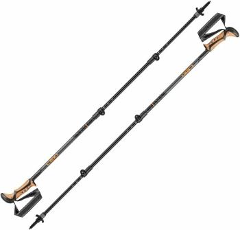 Leki Khumbu AS Dark Anthracite/Orange/Black 110 - 145 cm Turistické palice