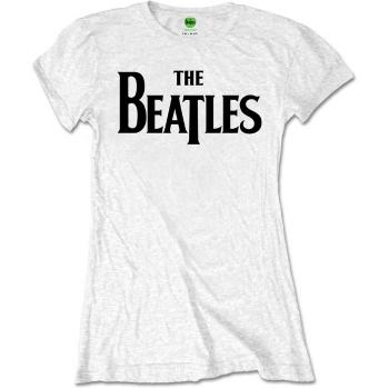 The Beatles tričko Drop T Logo Biela L