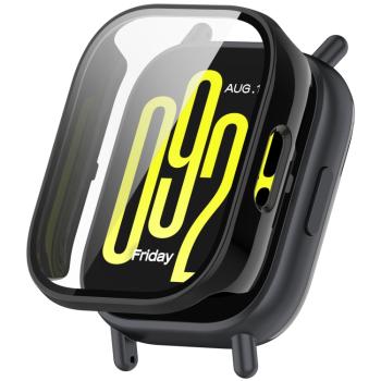 PC FULL COVER Plastový kryt so sklom pre Xiaomi Redmi Watch 5 Lite čierny