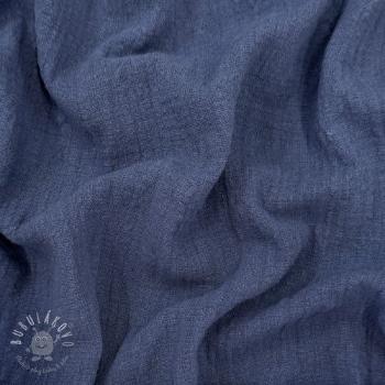 Bavlnená látka SLUB WASHED jeans