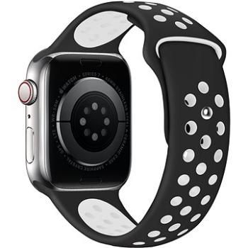 Eternico Sporty na Apple Watch 38 mm/40 mm/41 mm   Pure White and Black (AET-AWSP-WhBl-38)