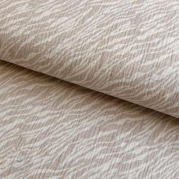 Dvojitá gázovina/mušelín JACQUARD Animal pattern taupe