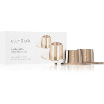 ester & erik accessories shiny rose gold svietnik medium 2,2 cm 2 ks