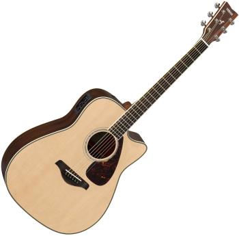 Yamaha FGX830C Natural Elektroakustická gitara Dreadnought