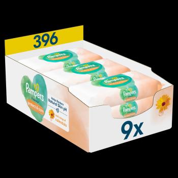 PAMPERS Harmonie Protect & Care, Detské čistiace obrúsky 9 x 44 ks