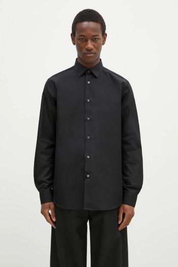 Bavlnená košeľa Paul Smith pánska, čierna farba, regular, s klasickým golierom, M1R-800P2-L00050