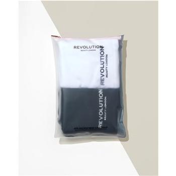 REVOLUTION HAIRCARE 2 pack Plain Microfibre Hair Wraps – Black/White (5057566492133)