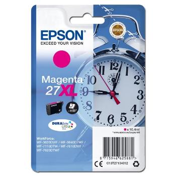 Epson originál ink C13T27134012, 27XL, magenta, 10,4ml, Epson WF-3620, 3640, 7110, 7610, 7620, purpurová