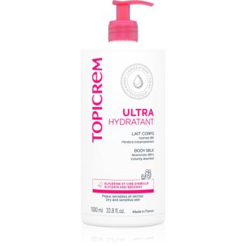 Topicrem UH BODY Ultra-Moisturizing Body Milk hĺbkovo hydratačné telové mlieko pre suchú a citlivú pokožku 1000 ml