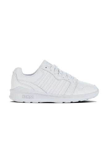 Kožené tenisky K-Swiss RIVAL TRAINER 99078.998.M, biela farba