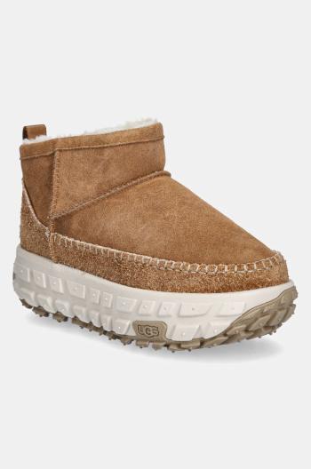 Semišové snehule UGG Venture Daze Ultra Mini hnedá farba, 1164730-CHE