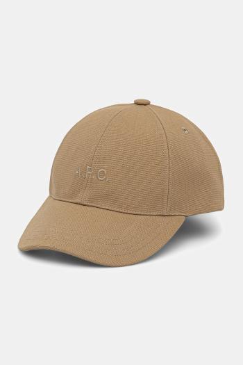 Bavlnená šiltovka A.P.C. casquette charlie béžová farba, jednofarebná, COGYX.M24069