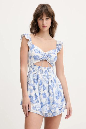 Overal Hollister Co. biela farba, s hlbokým výstrihom, KI359-5034