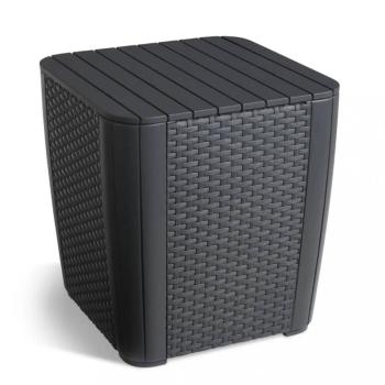 Záhradný stolík / úložný box Dekorhome
